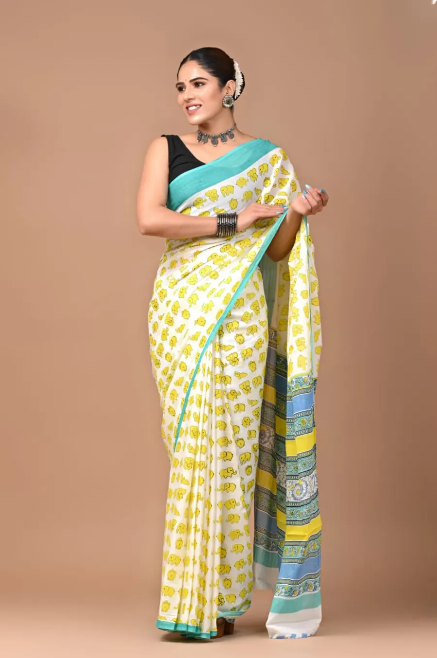 Perfect For Daily Wear New Cotton Mulmul Sarees